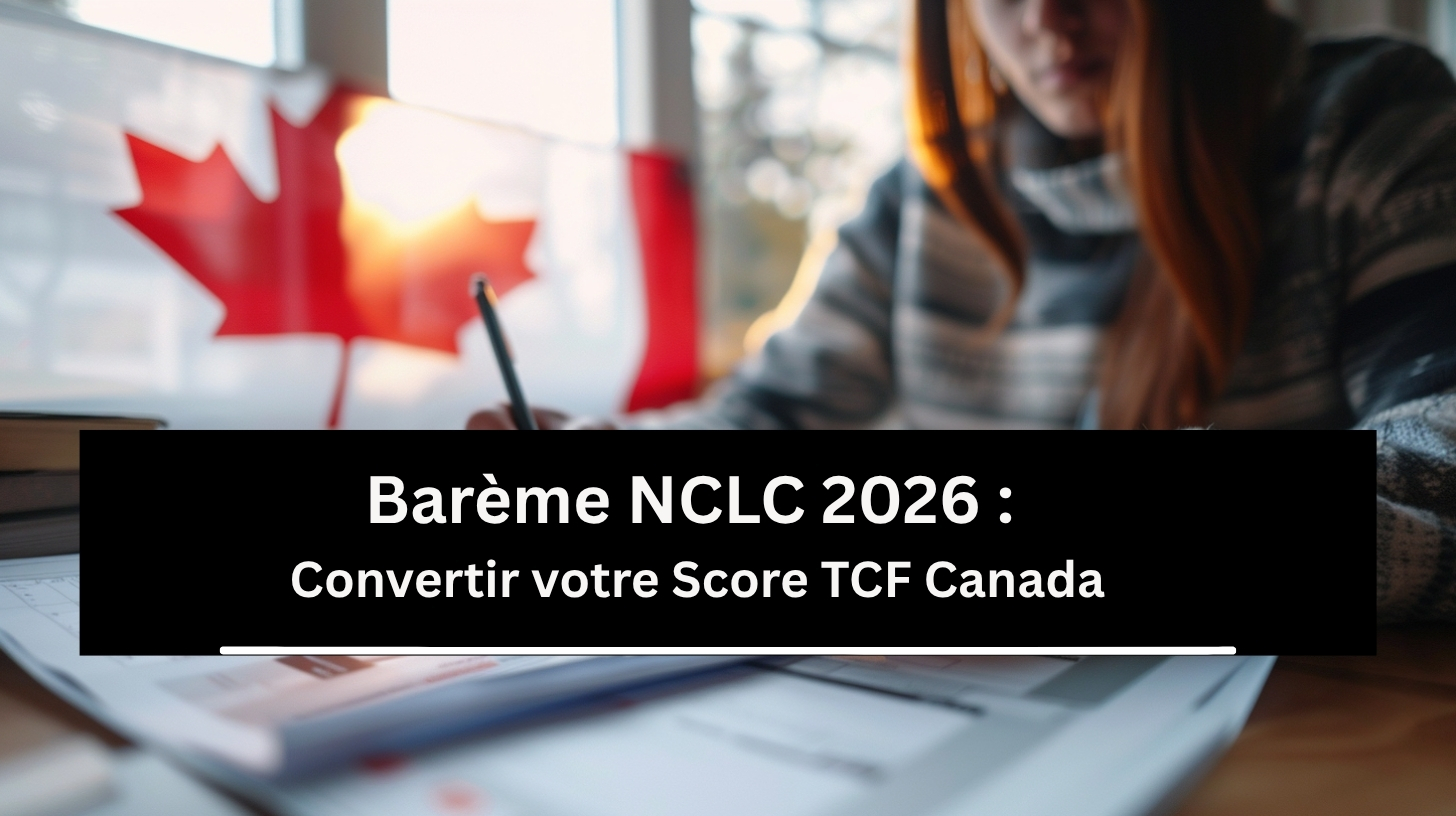 Barème NCLC 2026 : Convertir votre Score TCF Canada