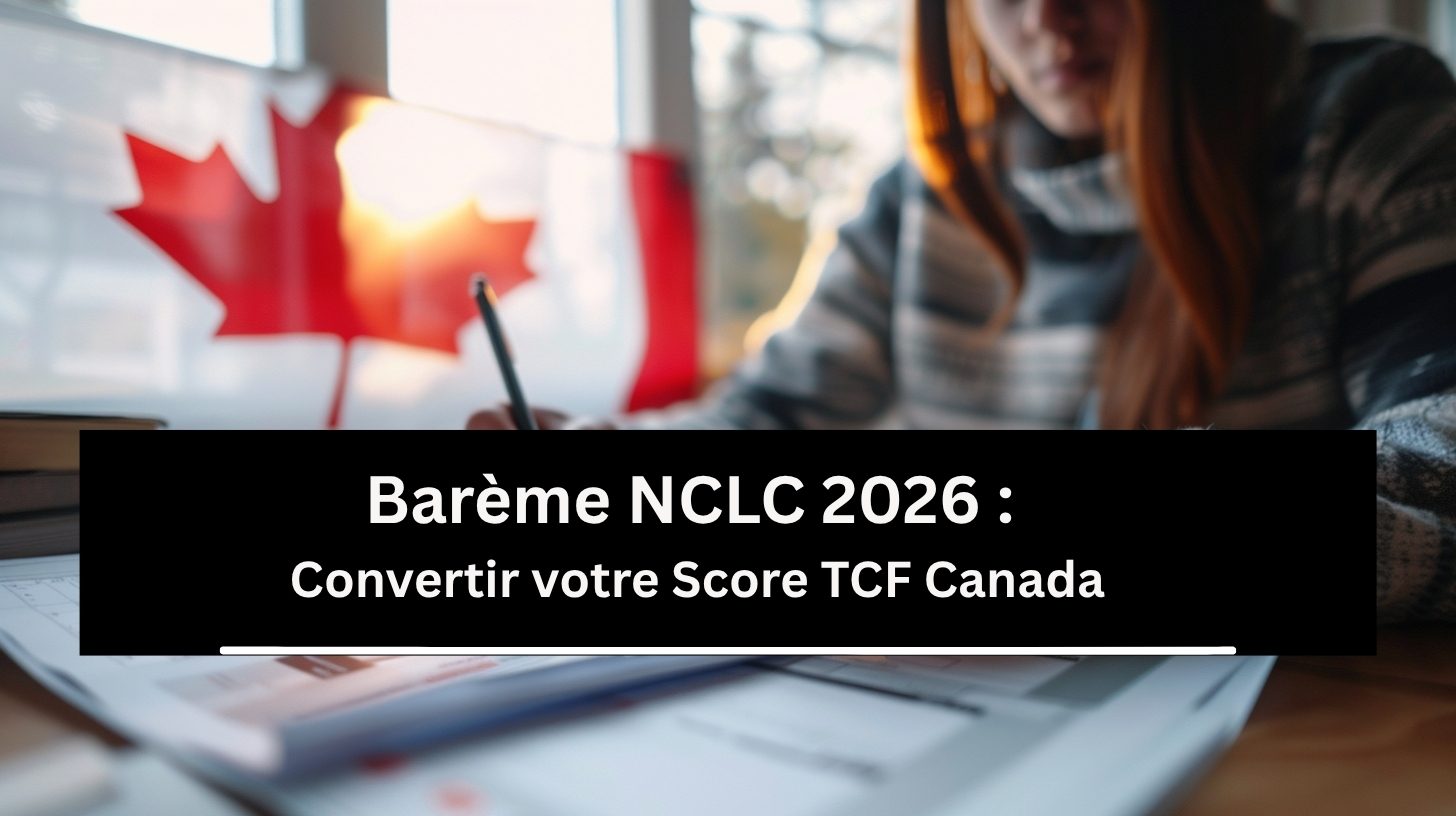 Barème NCLC 2026 : Convertir votre Score TCF Canada